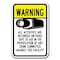 Signmission Safety Sign, 12 in Height, Aluminum, Video Surv - Warning Al A-1218 Video Surv - Warning Al - alternate 1